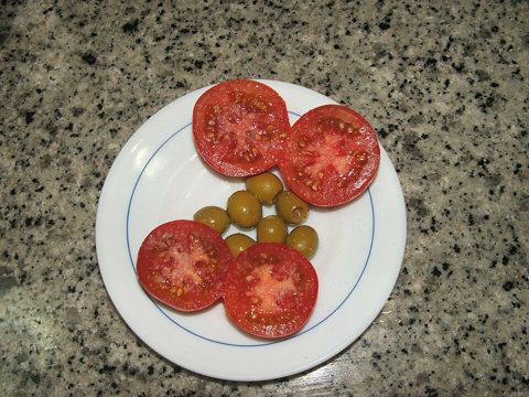 Aceituna servida