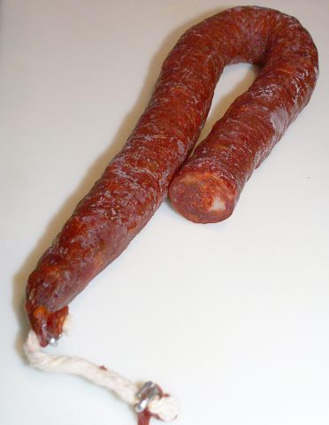 Chorizo ibérico con pimentón de La Vera