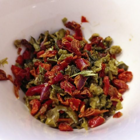 Escamas de pimiento ahumado